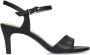 No Stress Dames Zwarte leren sandalen met hak - Thumbnail 1