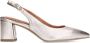No Stress Dames Goudkleurige leren slingbacks - Thumbnail 1