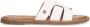 No Stress Dames Witte leren slippers - Thumbnail 1