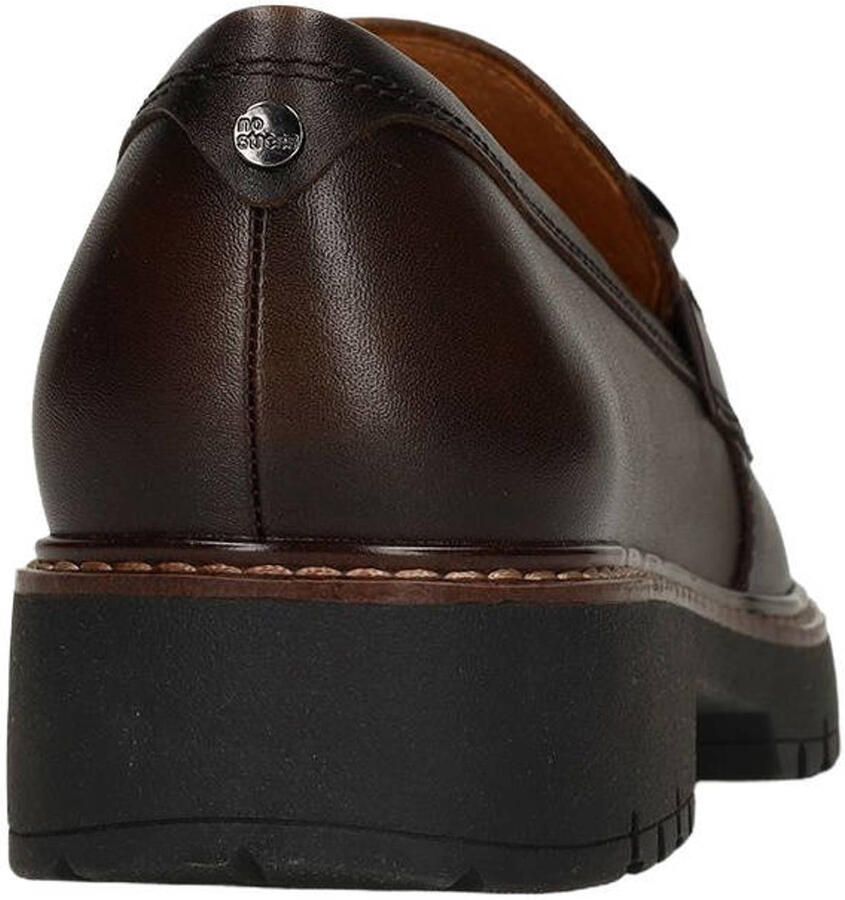 No Stress chunky leren loafers met profielzool bruin - Foto 3