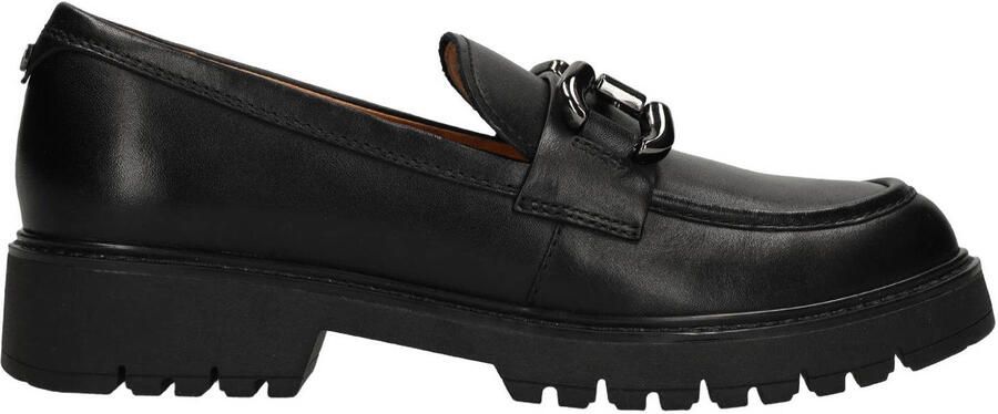 No Stress chunky leren loafers met profielzool zwart