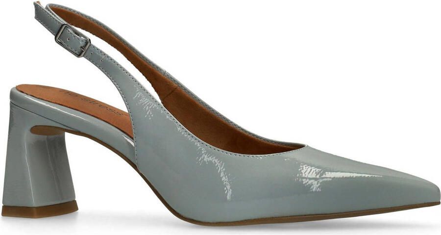 No Stress Dames Blauwe lak slingbacks - Foto 2