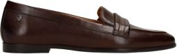 No Stress Dames Donkerbruine leren loafers