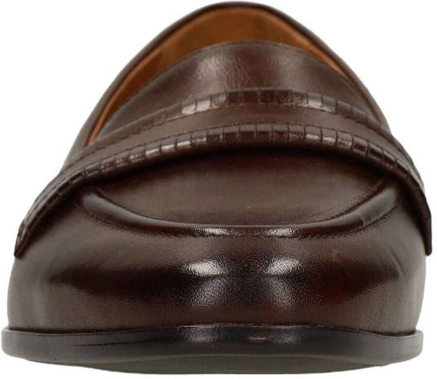 No Stress Dames Donkerbruine leren loafers - Foto 2