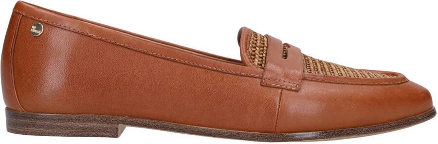 No Stress Dames Cognac suède loafers