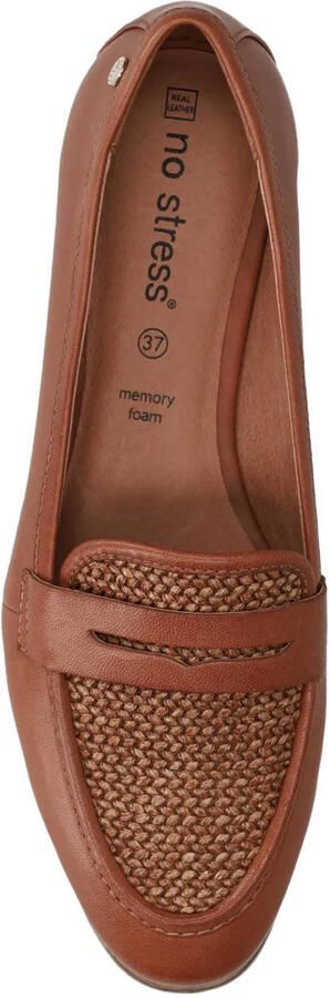 No Stress Dames Cognac suède loafers - Foto 3