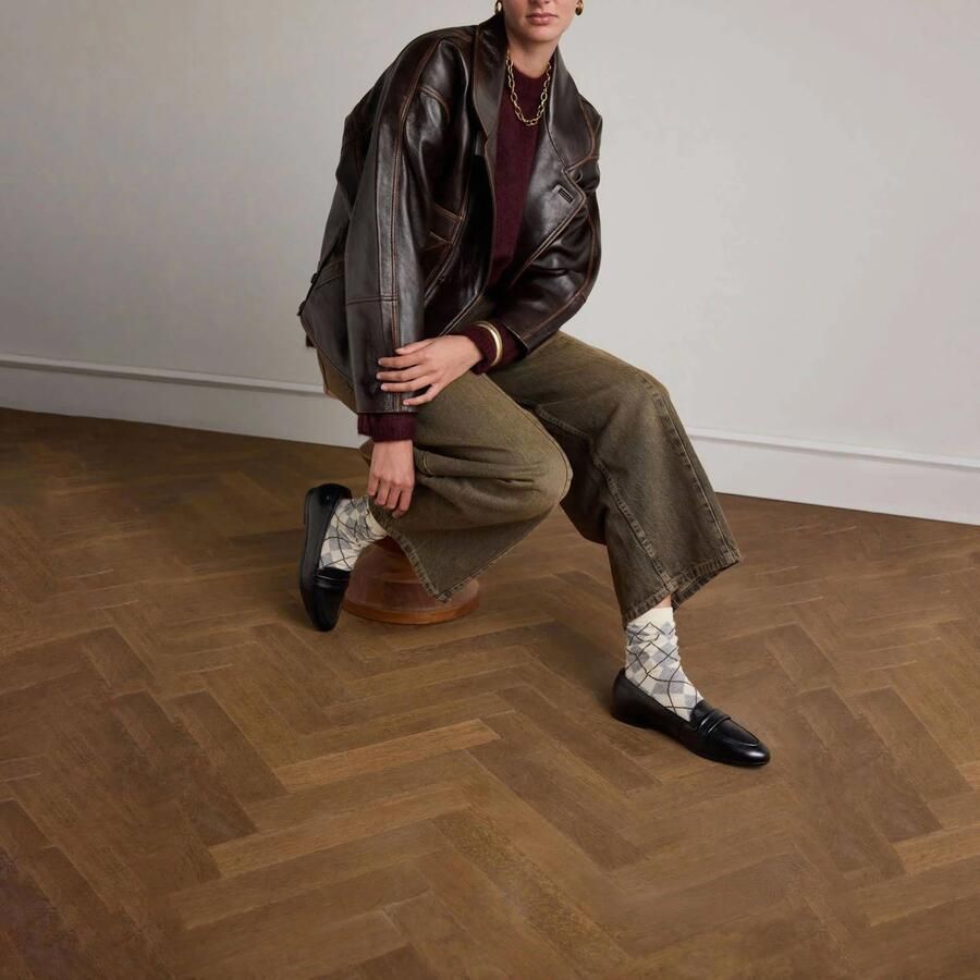 No Stress Dames Zwarte leren loafers