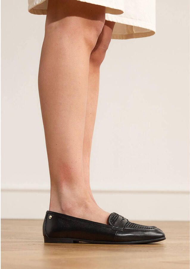 No Stress Dames Zwarte leren loafers - Foto 2