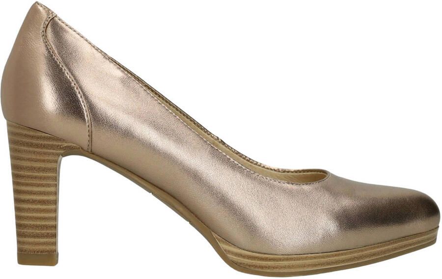 No Stress Dames Bronzen leren pumps