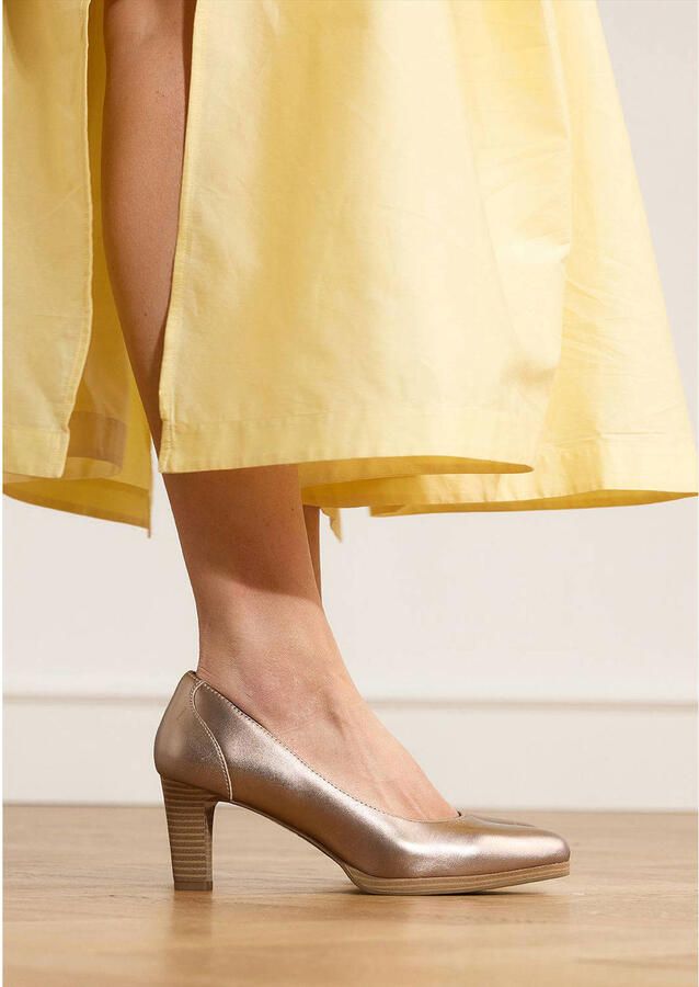 No Stress Dames Bronzen leren pumps - Foto 2