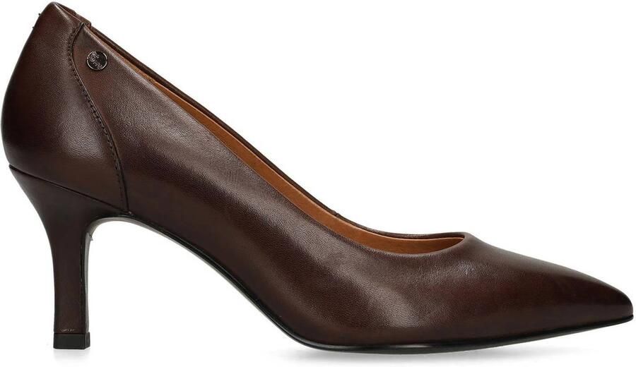 No Stress Dames Bruine leren pumps