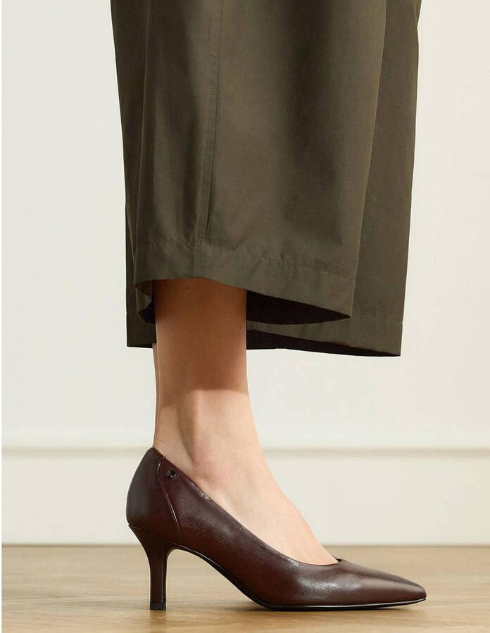 No Stress Dames Bruine leren pumps - Foto 2