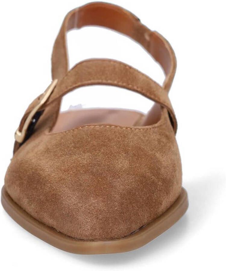 No Stress Dames Bruine suède slingbacks - Foto 3