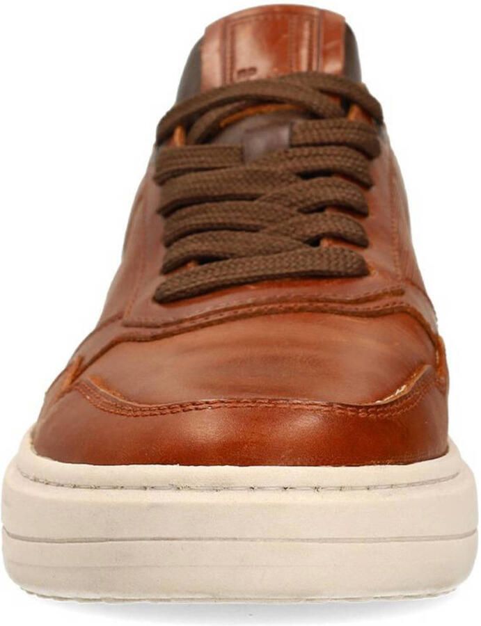 No Stress Heren Cognac leren sneakers - Foto 3