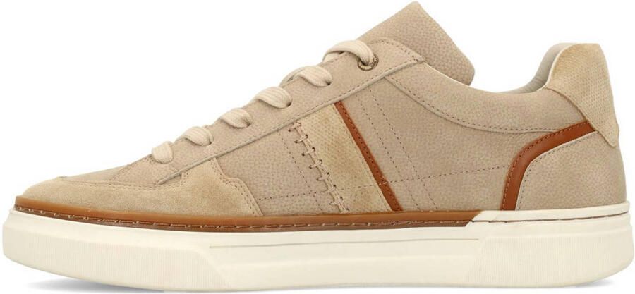 No Stress Heren Beige nubuck sneakers