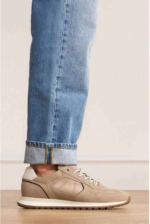 No Stress Heren Beige nubuck sneakers - Foto 2