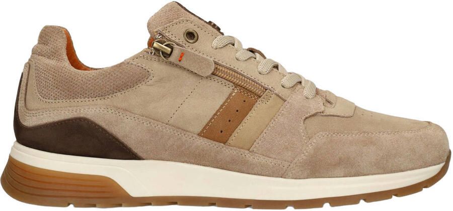 No Stress Heren Beige nubuck sneakers