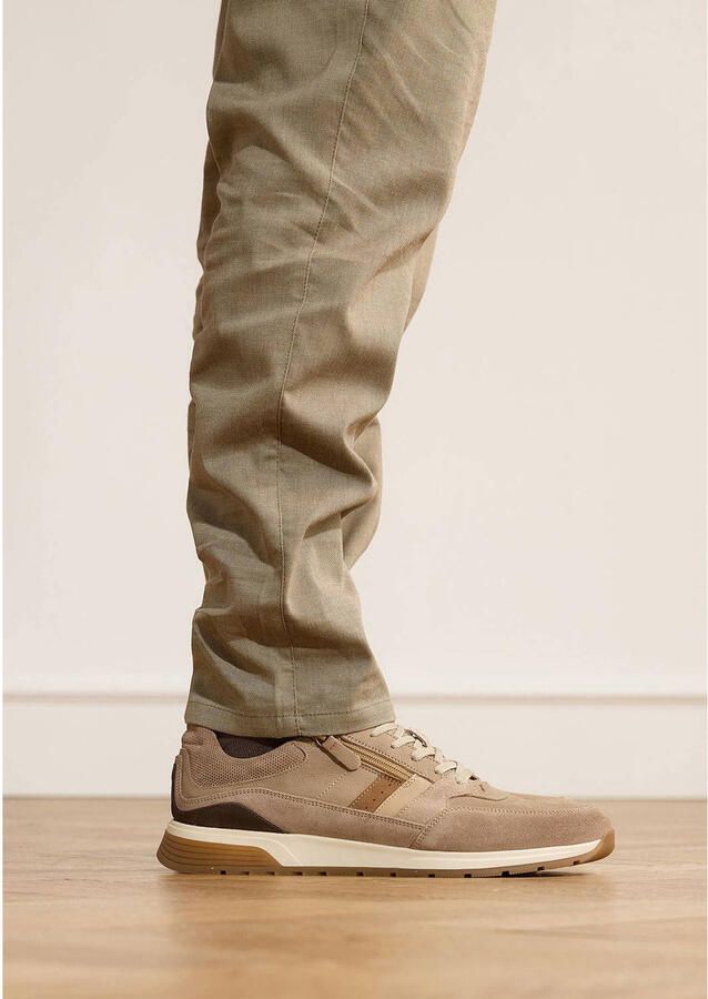 No Stress Heren Beige nubuck sneakers - Foto 3
