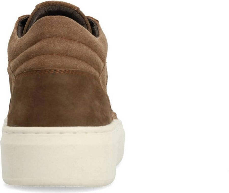 No Stress Heren Bruine nubuck sneakers