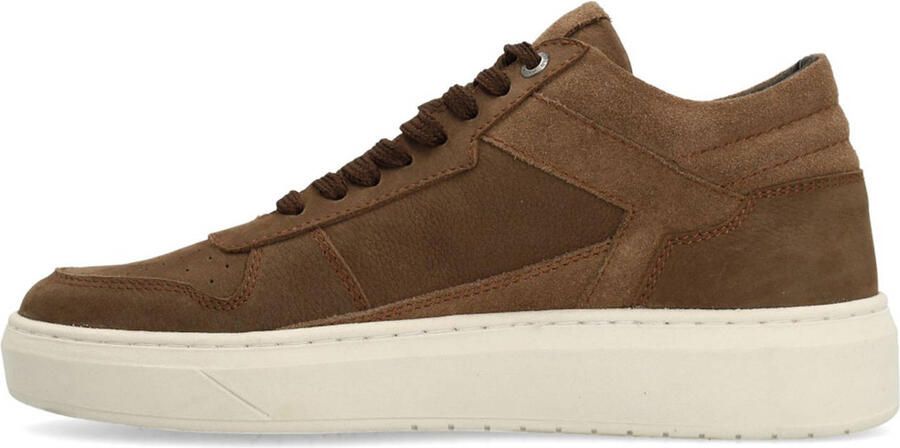 No Stress Heren Bruine nubuck sneakers - Foto 2