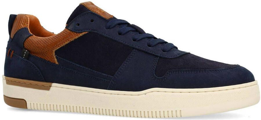 No Stress Heren Donkerblauwe nubuck sneakers