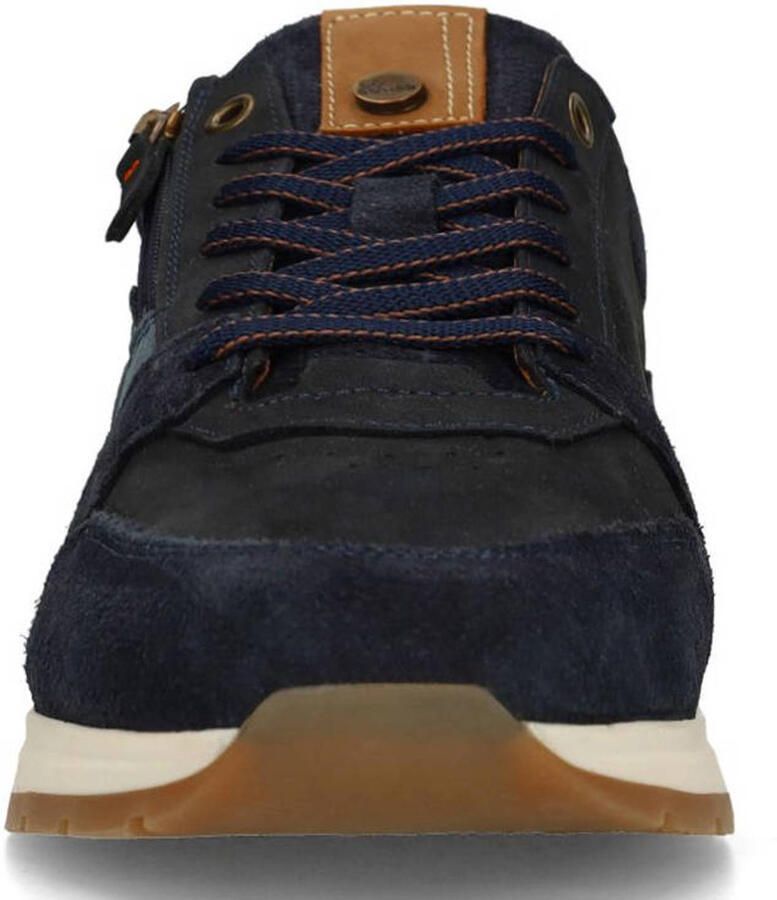 No Stress Heren Donkerblauwe nubuck sneakers - Foto 2