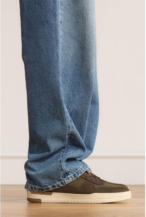 No Stress Heren Groene nubuck sneakers - Foto 2