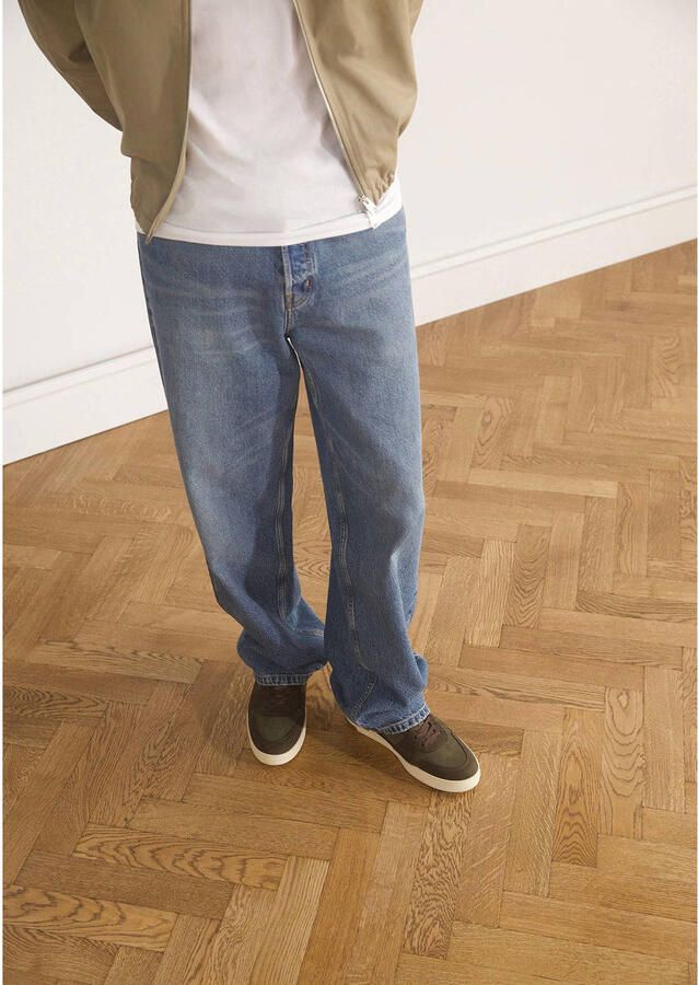 No Stress Heren Groene nubuck sneakers