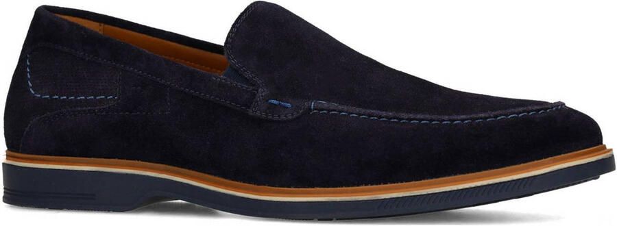 No Stress Heren Donkerblauwe suède loafers - Foto 3