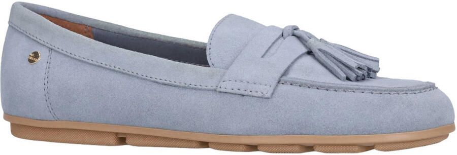 No Stress Dames Blauwe suède loafers met franjes - Foto 3