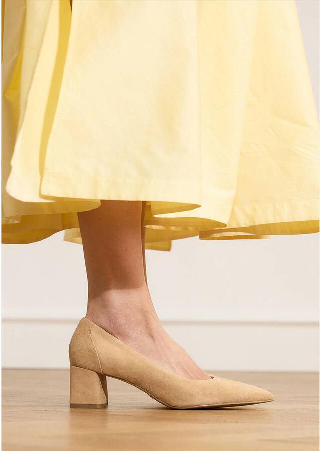 No Stress Dames Beige suède pumps - Foto 2
