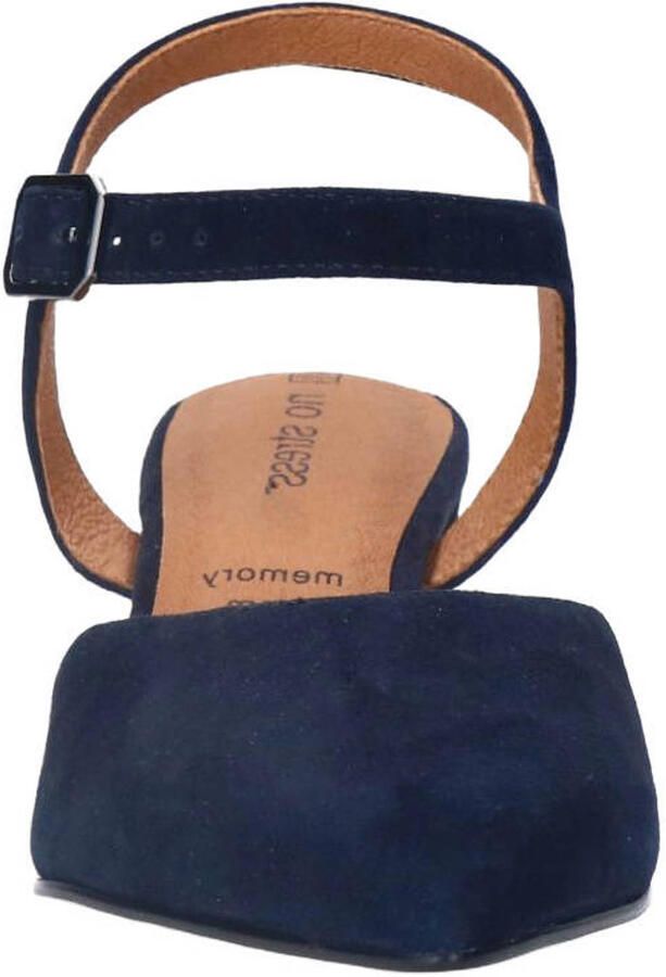 No Stress Dames Donkerblauwe suède slingbacks - Foto 2