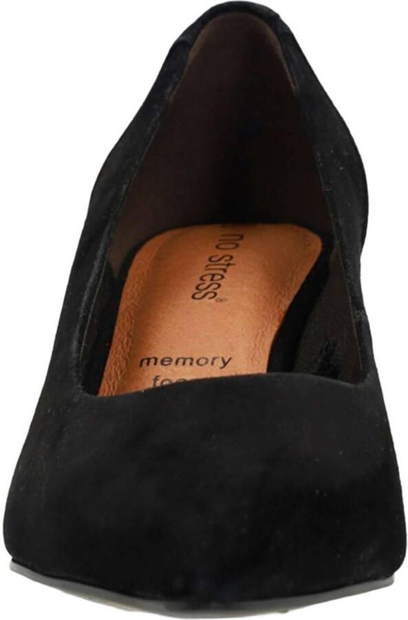 No Stress Dames Zwarte suède pumps