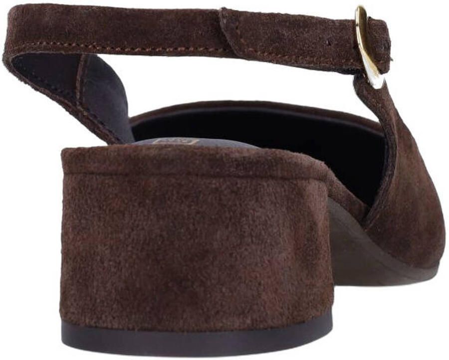 No Stress Dames Bruine suède slingbacks - Foto 2