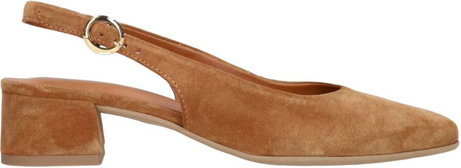 No Stress suède slingback loafers cognac