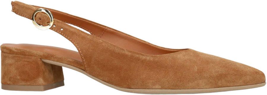 No Stress suède slingback loafers cognac - Foto 3