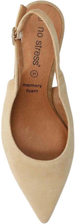 No Stress Dames Beige suède slingbacks - Foto 2