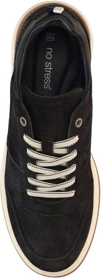No Stress Heren Donkerblauwe suède sneakers - Foto 2