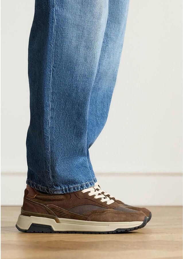 No Stress Heren Bruine suède sneakers