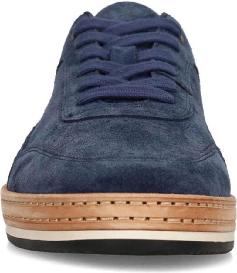 No Stress Heren Donkerblauwe suède sneakers - Foto 2
