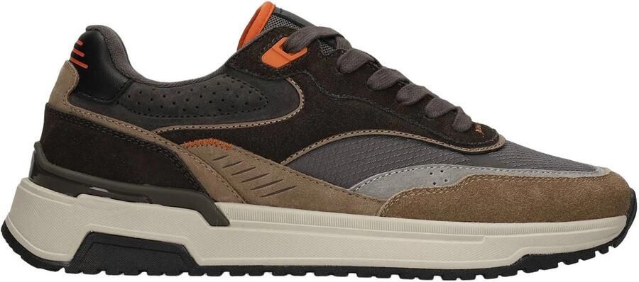 No Stress Heren Grijze suède sneakers