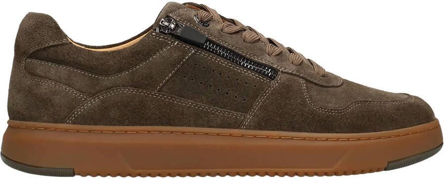 No Stress Heren Groene suède sneakers