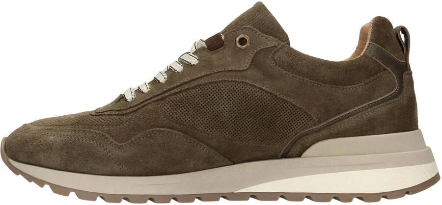 No Stress Heren Groene suède sneakers - Foto 2