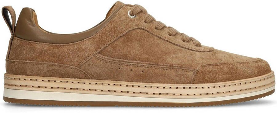 No Stress Heren Taupe suède sneakers
