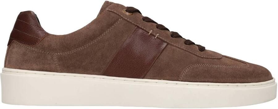 No Stress Heren Taupe suède sneakers