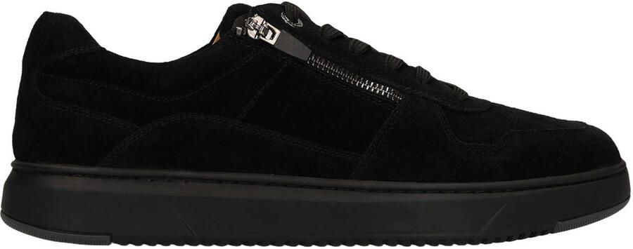 No Stress Heren Zwarte suède sneakers
