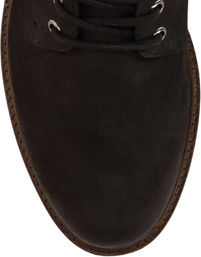No Stress suède veterboots met profielzool zwart - Foto 2