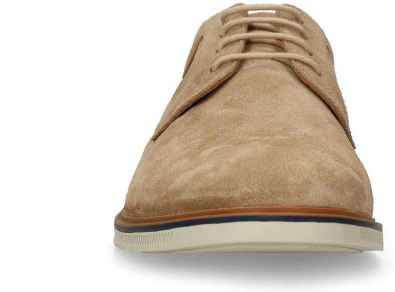 No Stress Heren Beige suède veterschoenen - Foto 2