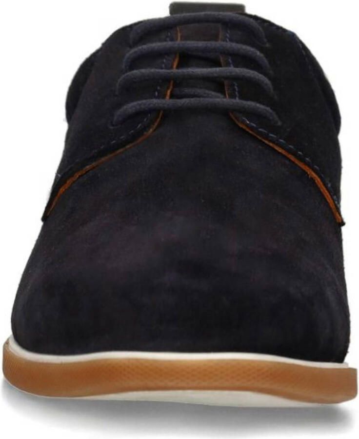 No Stress Heren Donkerblauwe suède veterschoenen - Foto 2