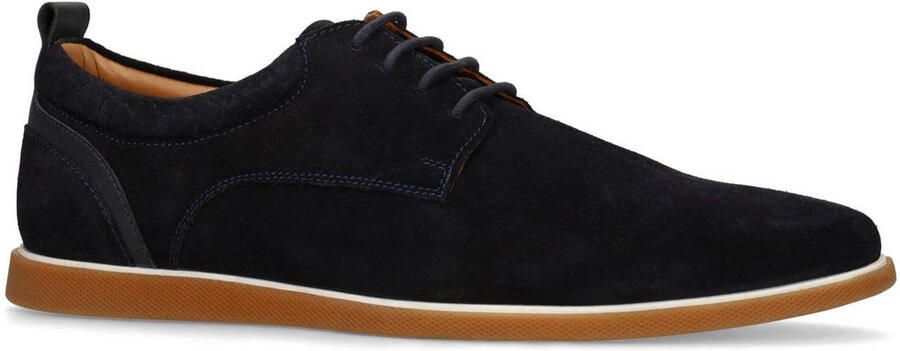 No Stress Heren Donkerblauwe suède veterschoenen - Foto 3